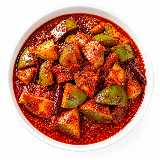 Homemade mango pickle