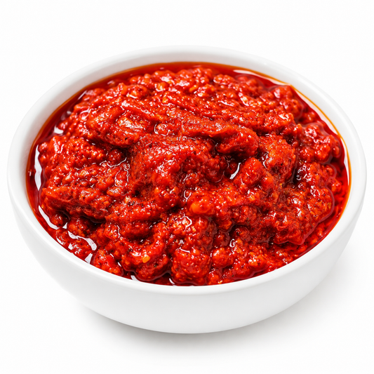 Homemade Pandumirchi Paste